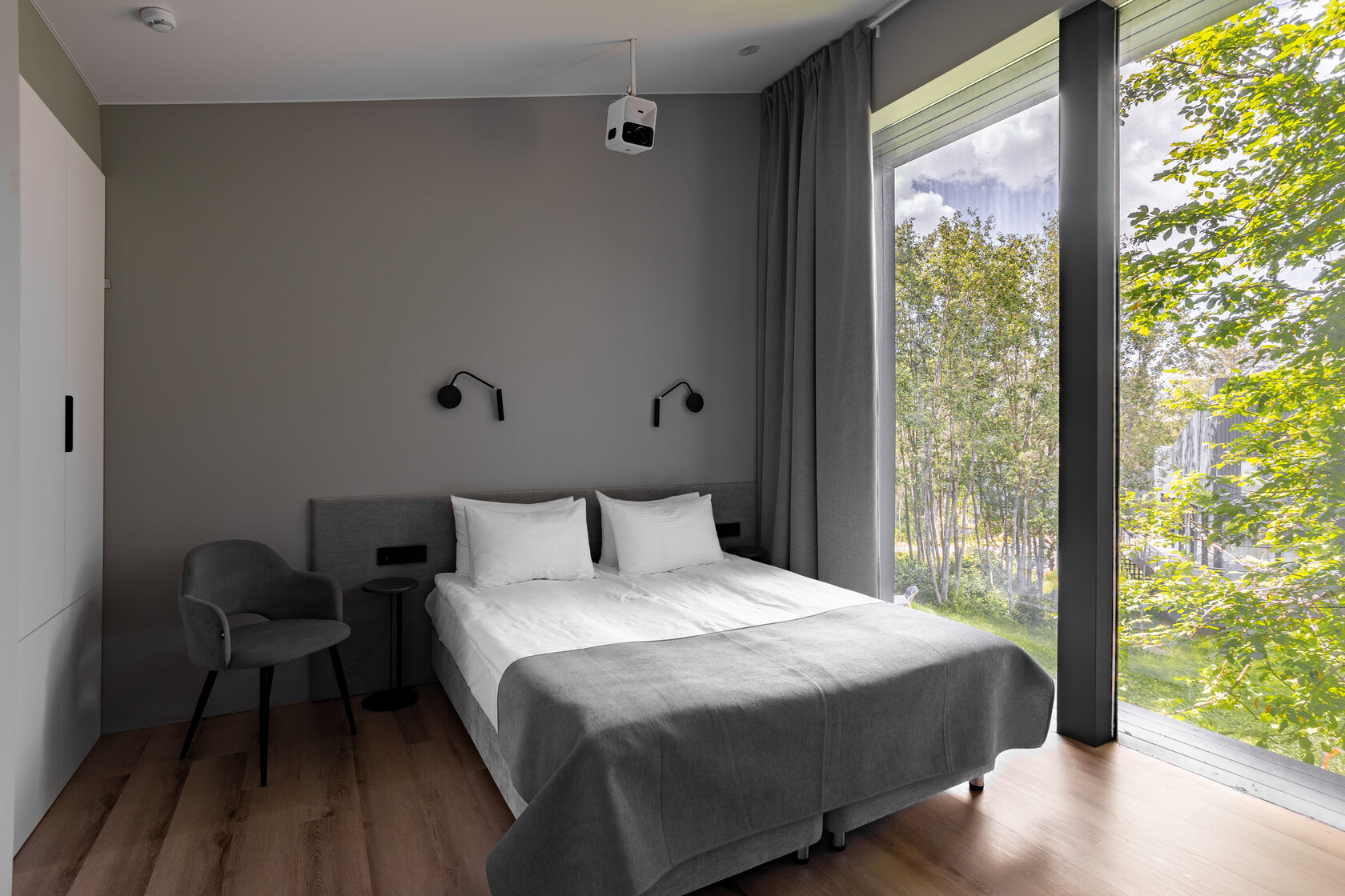 Спальня в гостевом доме действующего курорта White Resort